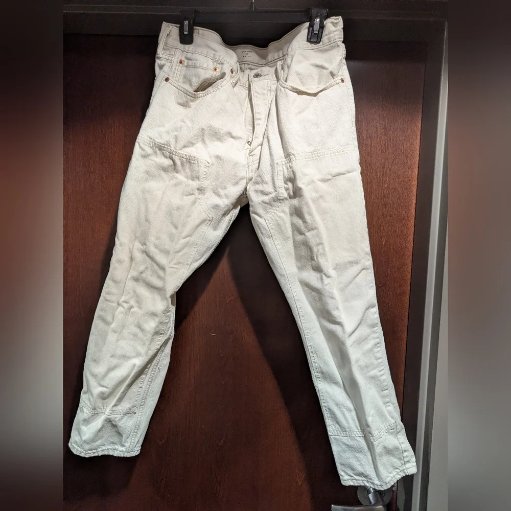 Levi's Men's 502 White Jeans W:36 L:29 - Picture 1 of 4